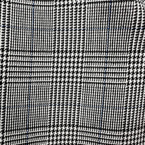 Vtg Norton McNaughton High Rise Trouser Pant  6 Gray Glen Plaid Cropped Pleated - Picture 4 of 13